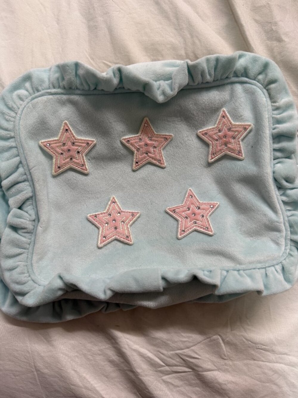 Stoney Clover Lane Velvet Ruffle Large Pre-Sewn Pouch